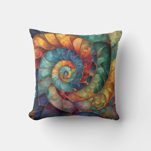 Coussin Bijoux coquille spirale (Recto)