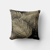 Coussin Bijoux feuille feuille Mariage or ID830 (Recto)