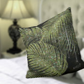 Coussin Bijoux feuille Mariage vert ID830