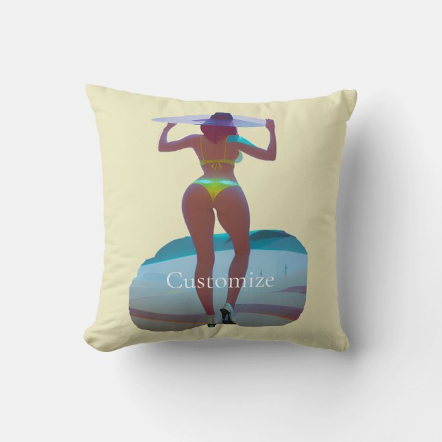 Coussin Bikini Booty Beach Girl Thunder_Cove (Recto)