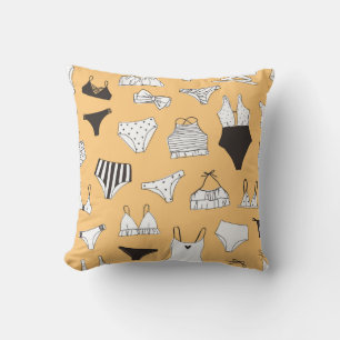 Coussin Bikini tropical : Motif d'été à main