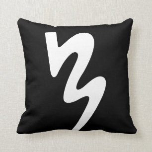 Coussin bilatéral noir de logo : Fanfare de