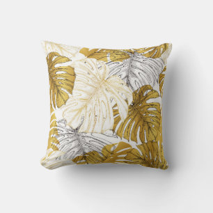 Coussin Billets d'un plante de monstère. Image de golden a