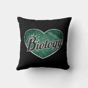 Coussin Biologie Retro Coeur Blackboard Love