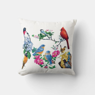 Coussin Bird Lovers Throw Pillow