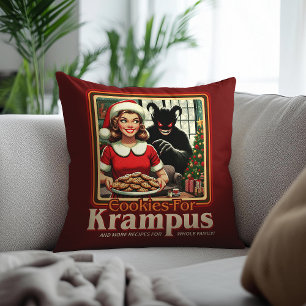 Coussin Biscuit pour Krampus Joyeux Noël Krampus Horreur