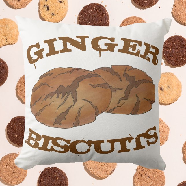 Coussin Biscuits au gingembre Gingersnap Ginger Nut Cookie (Ginger biscuits pillow)