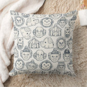 Coussin biscuits de cirque indigo ivoire (Couverture)
