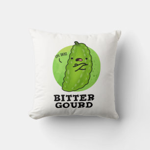 Coussin Bitter Gourd Funny Veggie Pun