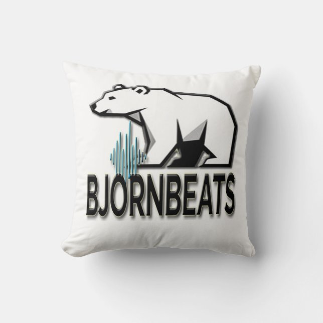Coussin BjornBeats Throw Pillow (Recto)