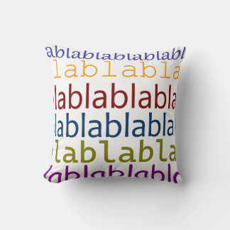 Coussin Blablabla