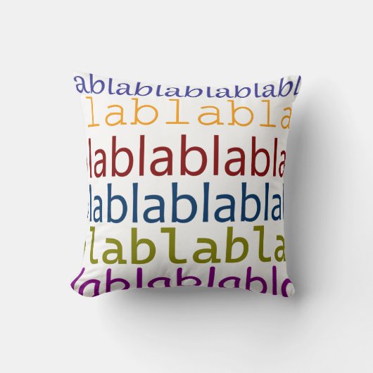 Coussin Blablabla (Recto)