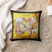 Coussin Black and Gold 50 Photo Collage Mariage d'or (Couverture)