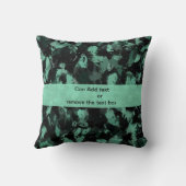 Coussin Black and teal (Verso)
