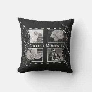 Coussin Black and White Film Reel Custom Photo