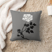 Coussin Black and White Flower (Couverture)
