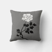 Coussin Black and White Flower (Verso)