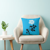 Coussin Black and White Flower (Chaise)