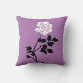 Coussin Black and White Flower (Verso)