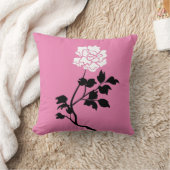 Coussin Black and White Flower (Couverture)