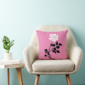 Coussin Black and White Flower (Chaise)