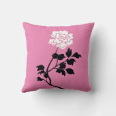 Coussin Black and White Flower (Verso)