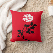 Coussin Black and White Flower (Couverture)