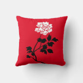 Coussin Black and White Flower (Verso)