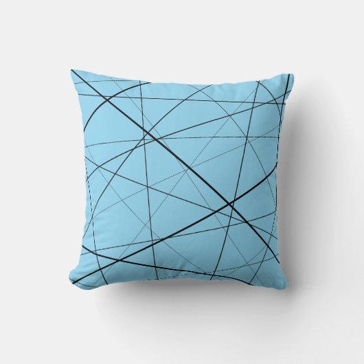 Coussin Black and white geometric pattern (Recto)