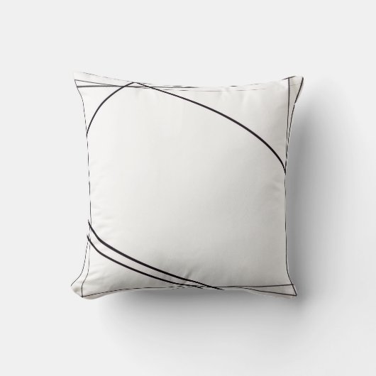 Coussin Black And White Pillow (Recto)