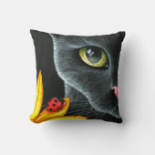 Coussin Black Cat 510 coccinelle jaune (Recto)