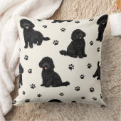 Coussin Black Cockapoo Gift | Cute Dog Pattern Cushion (Couverture)