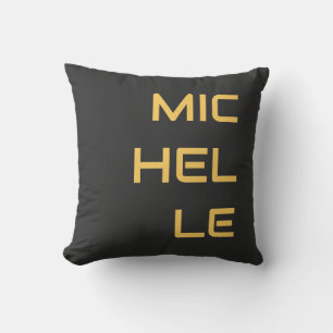 Coussin Black Dark Red Ajouter Votre Nom Modern Plain