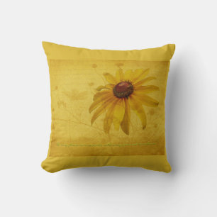 Coussin Black Eyed Susan Fleur sauvage & Citation