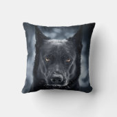 Coussin Black German Shepherd (Verso)