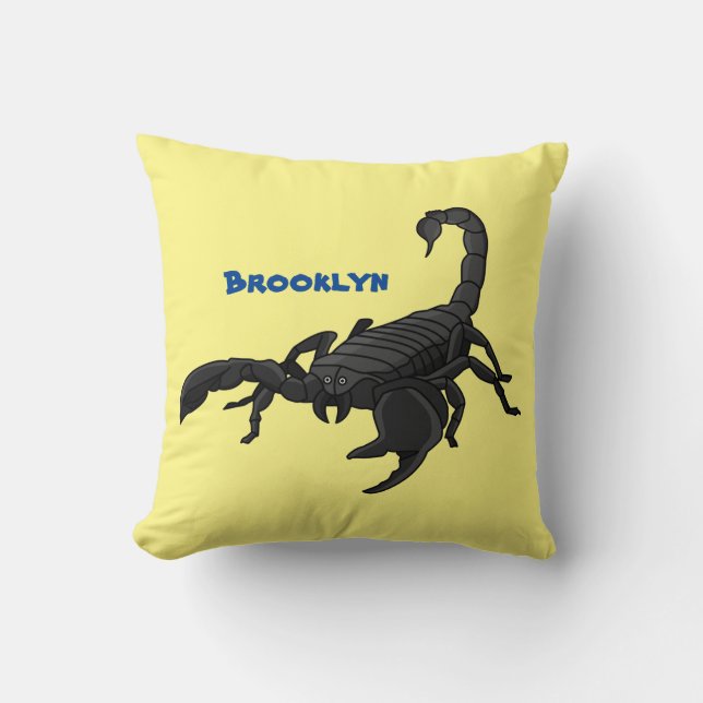 Coussin Black hungry scorpion (Recto)