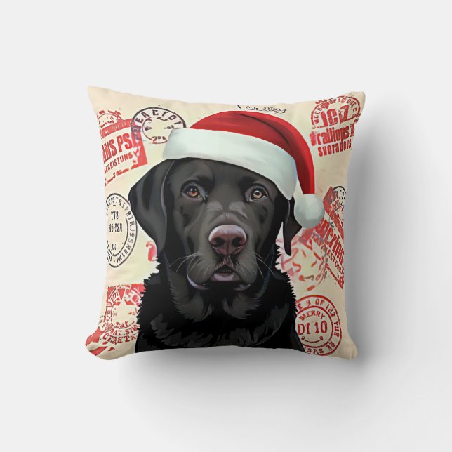 Coussin Black lab (Recto)