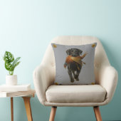 Coussin Black Labrador Retriever & Pheasant throw cushion (Chaise)