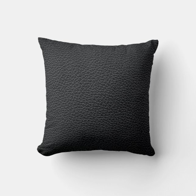 Coussin Black leather texture or background. leather,textu (Recto)