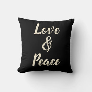 Coussin Black Love & Peace Jeu d'oreiller