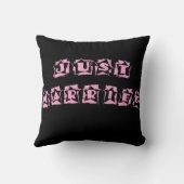 Coussin Black Pink vient de se marier (Verso)