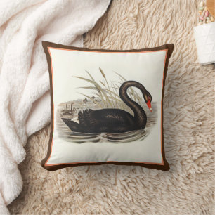 Coussin Black Swan Vintage