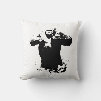 Coussin Black White Pop Art Gorilla