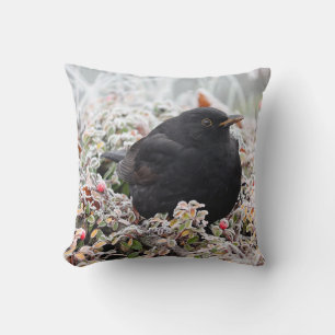 Coussin Blackbird d'hiver