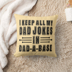 Coussin Blagues de Papa Dans La Base Papa Cadeau de Fête d