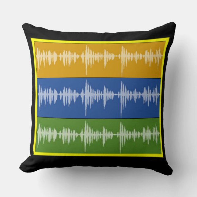 Coussin BLAH, BLAH, BLAH Jauge (Recto)