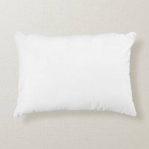 Coussin blanc 16 pouces x 12 pouces