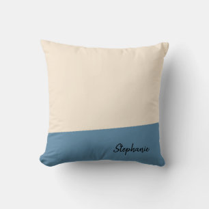 Coussin Blanc Antique et Bleu de l'Armée de l'Air