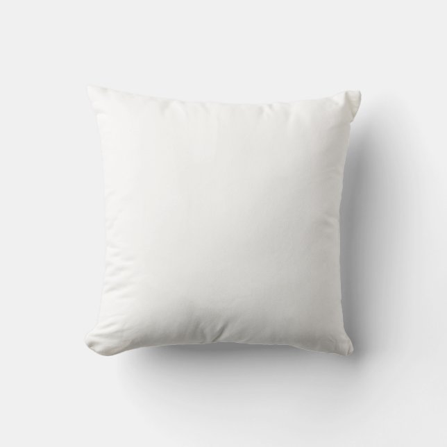 Coussin blanc clair moderne 16x16 - Mini décoratif (Recto)