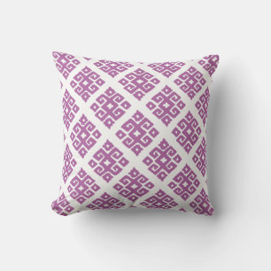 Coussin blanc de bois de charpente d'orchidée